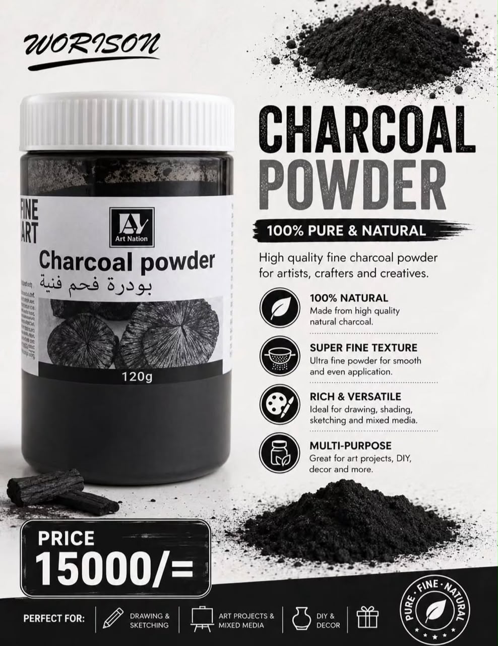 Worison charcoal powder