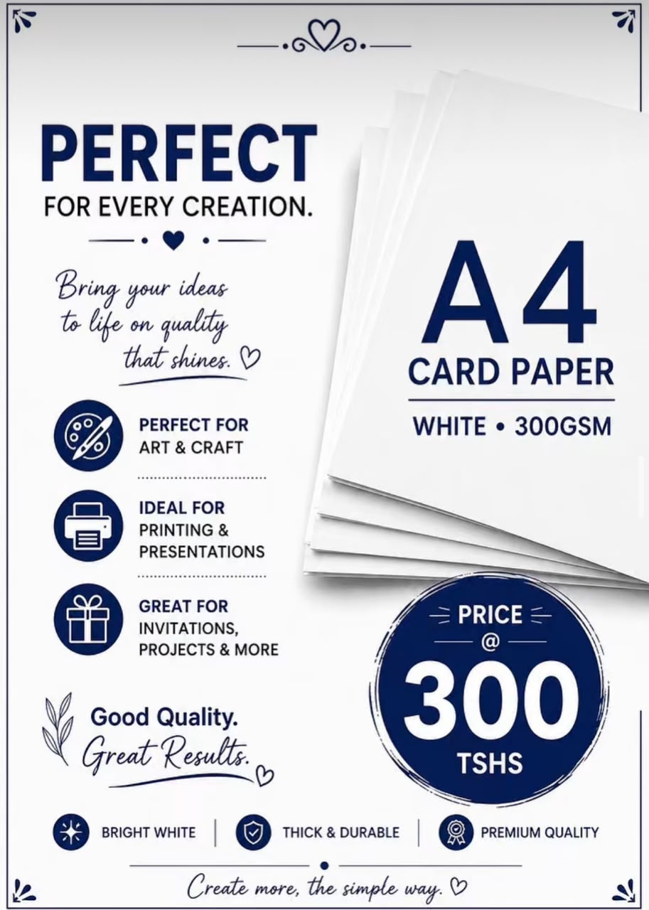A4 card paper