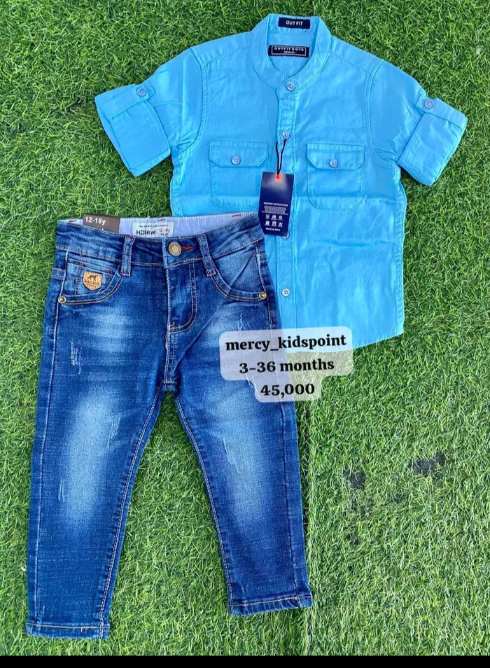 Short sleeve shirt&jeans