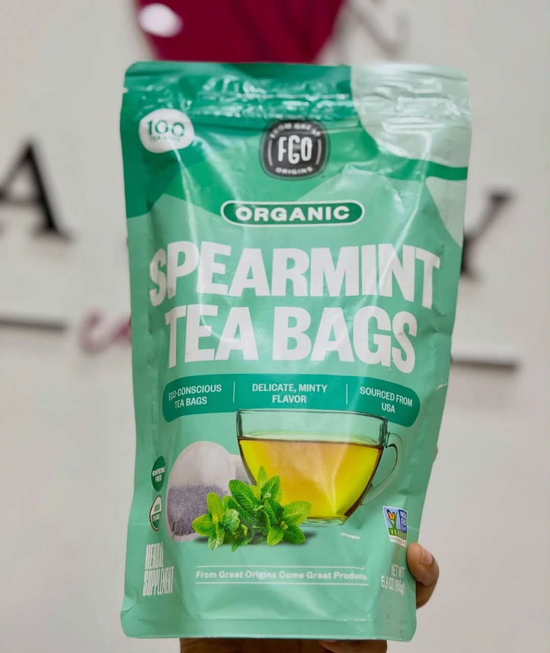 spearmint tea bags