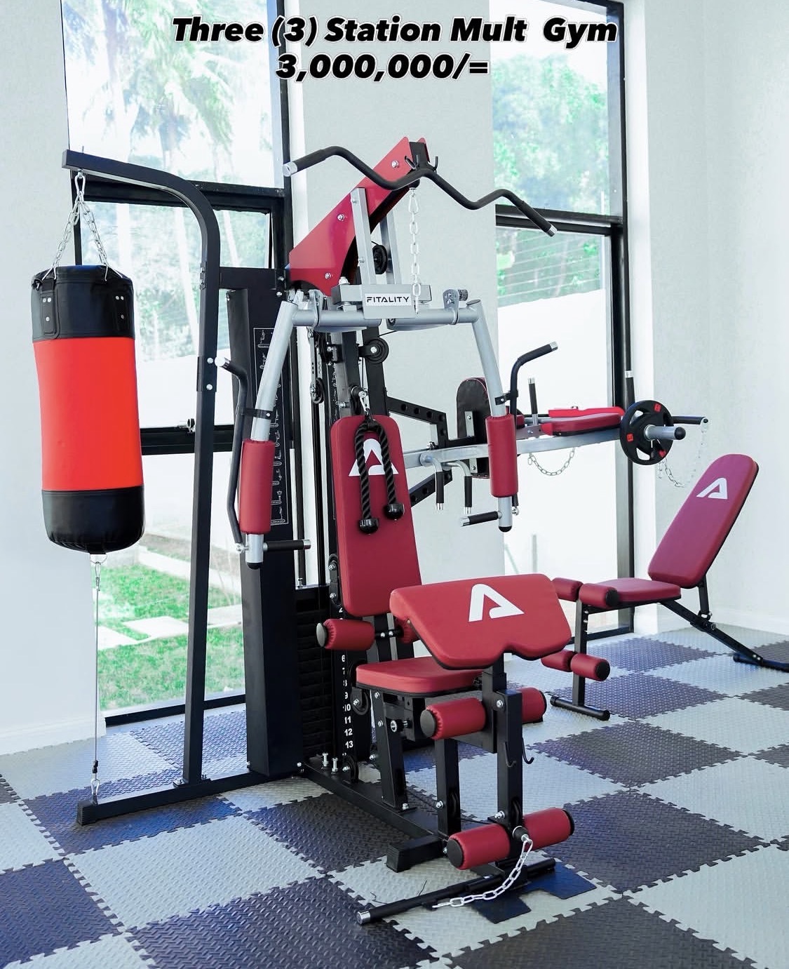 Three station multi gym