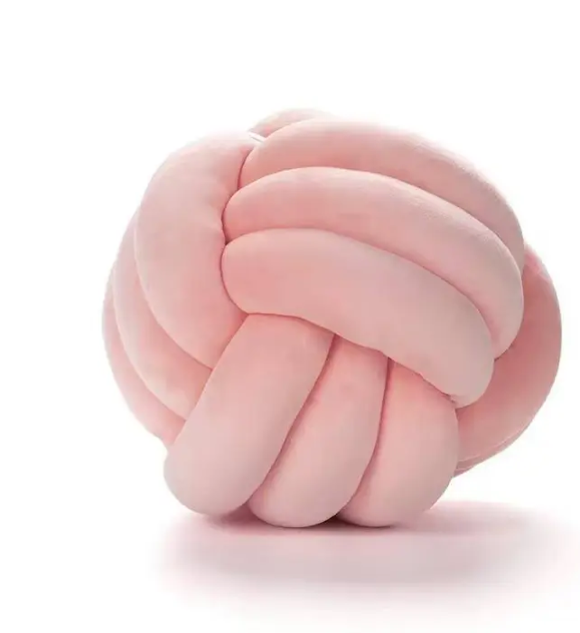 Knotted ball pillow