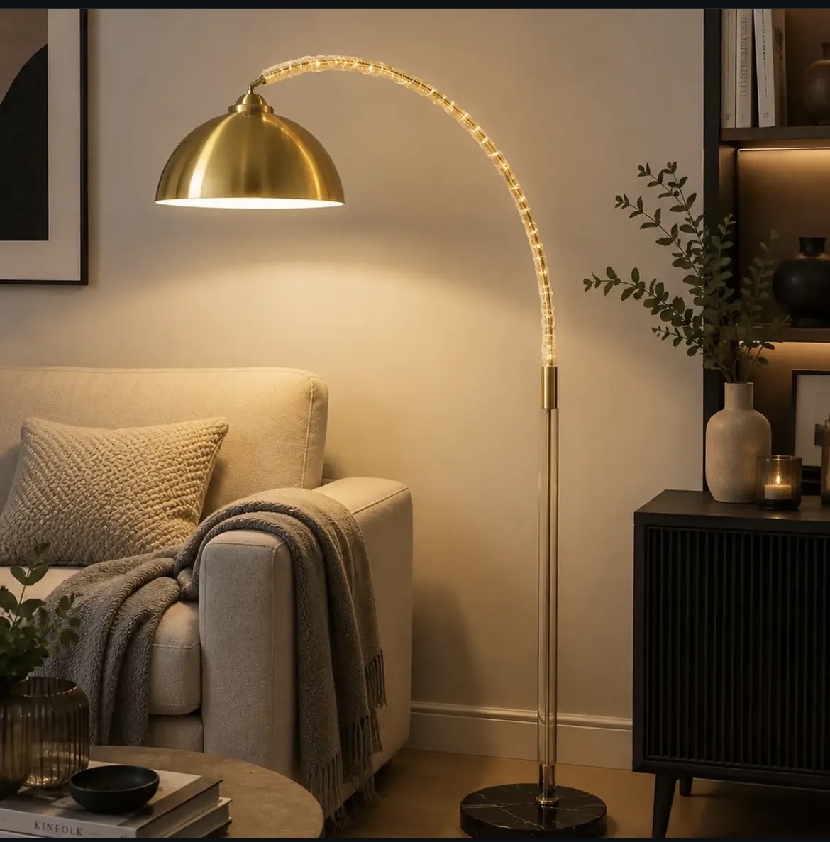 curve floor lamp