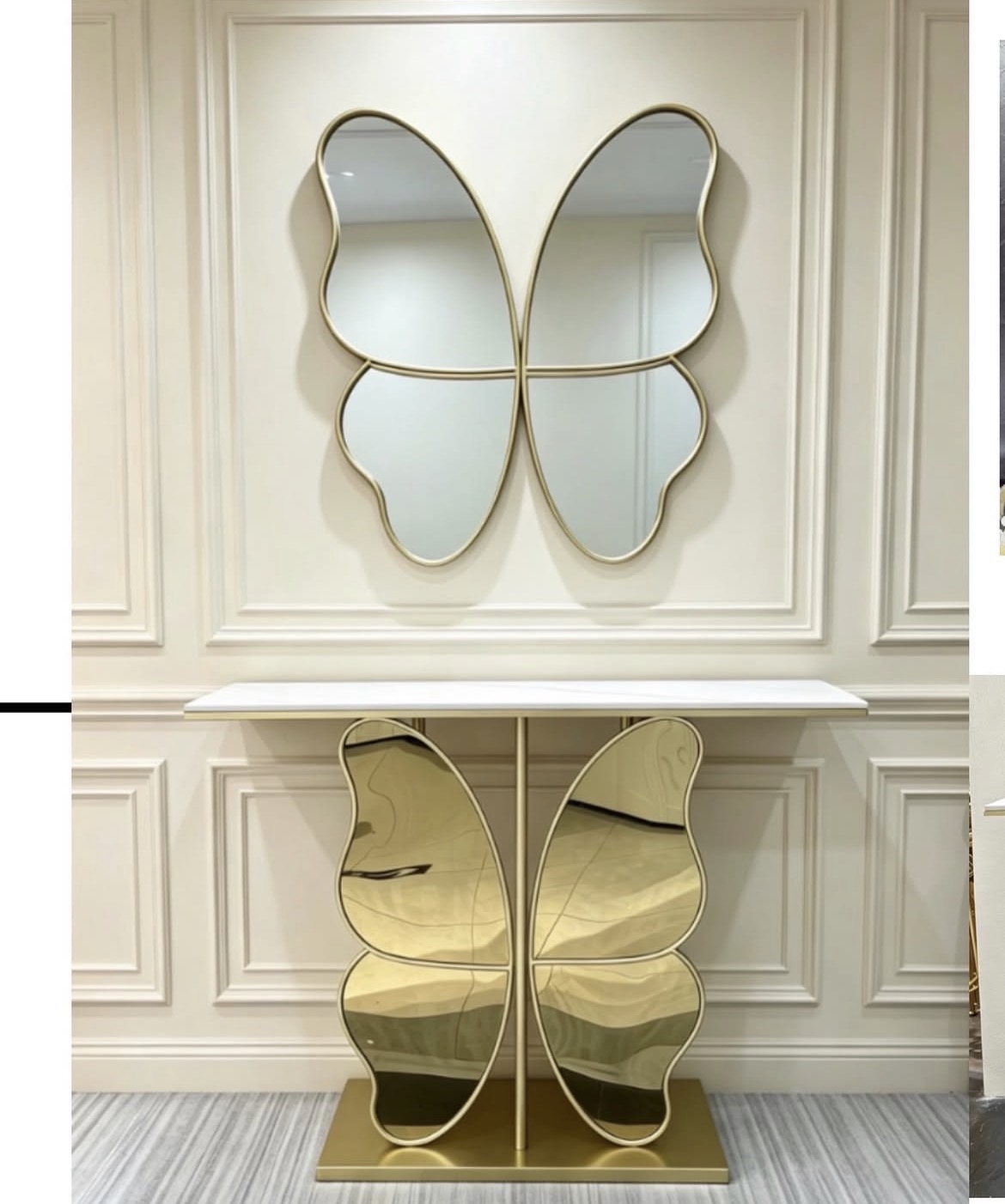 console table na kioo