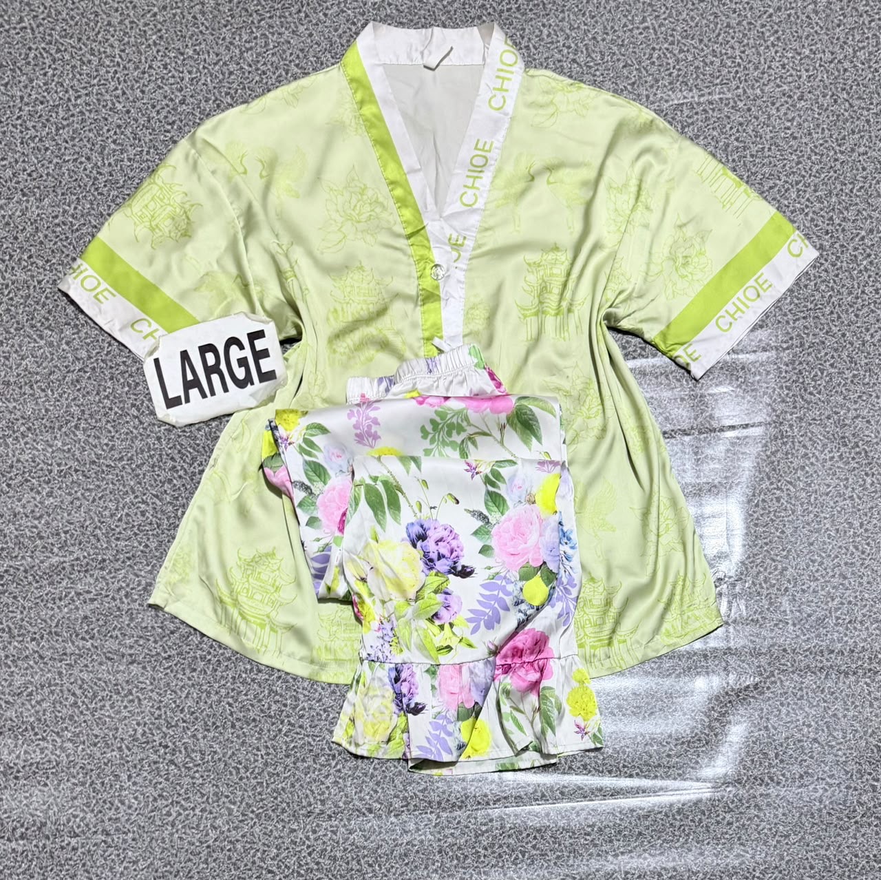 Light green night dress
