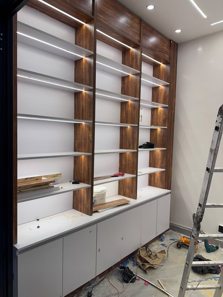 Modern Shelves Installation