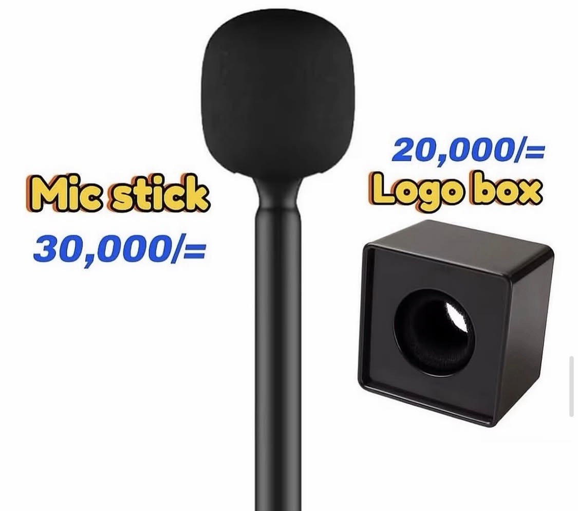 Mic stick and logo box