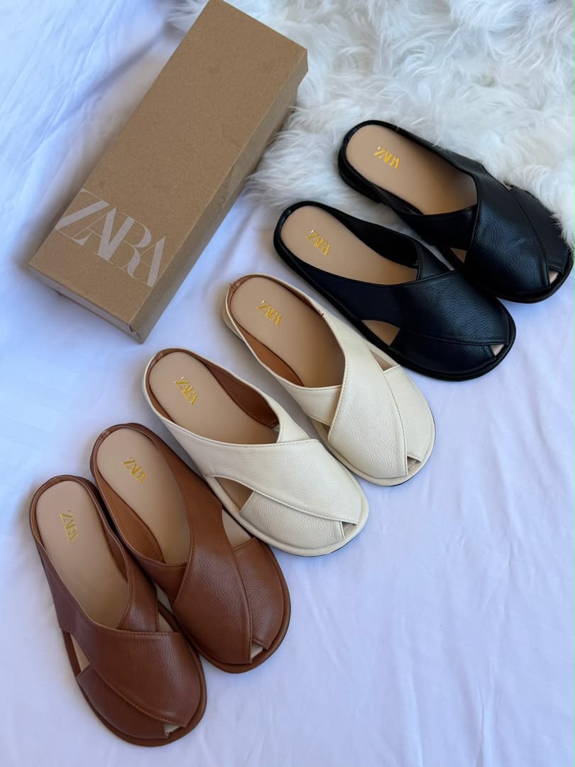 zara open back sandals