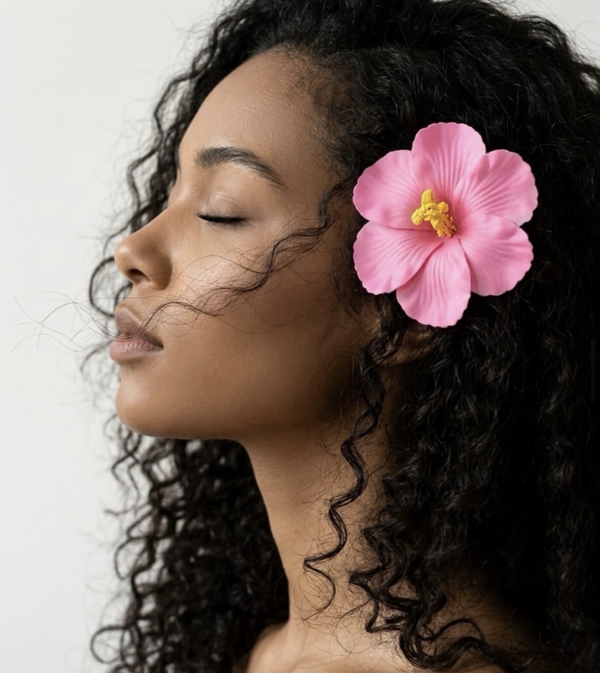 flower hair clip