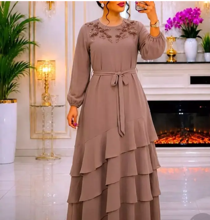 Heavy chiffon classic gown
