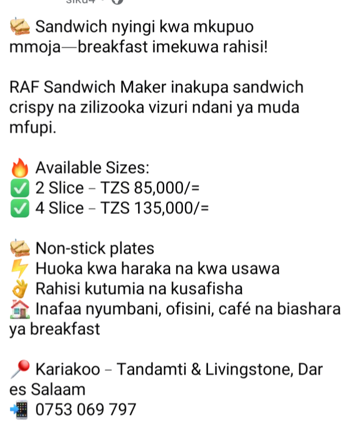 Sandwich maker